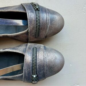 Paul Green Townsend Distressed Metallic Bronze Leather Ballet Flat UK 4.5 US 6.5